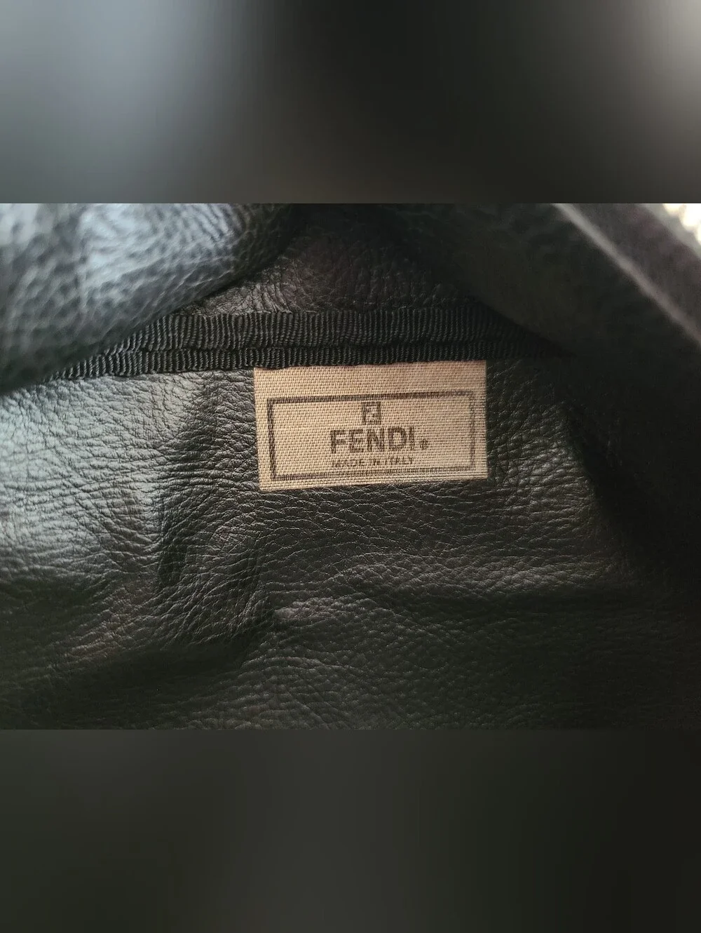 Fendi Striped Toiletry Travel Cosmetic Case